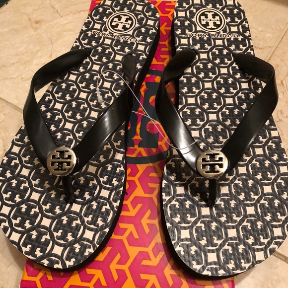 Tory Burch Shoes - NWT! (Sz 8)TORY BURCH Logo Flip Flops, Sz 8
